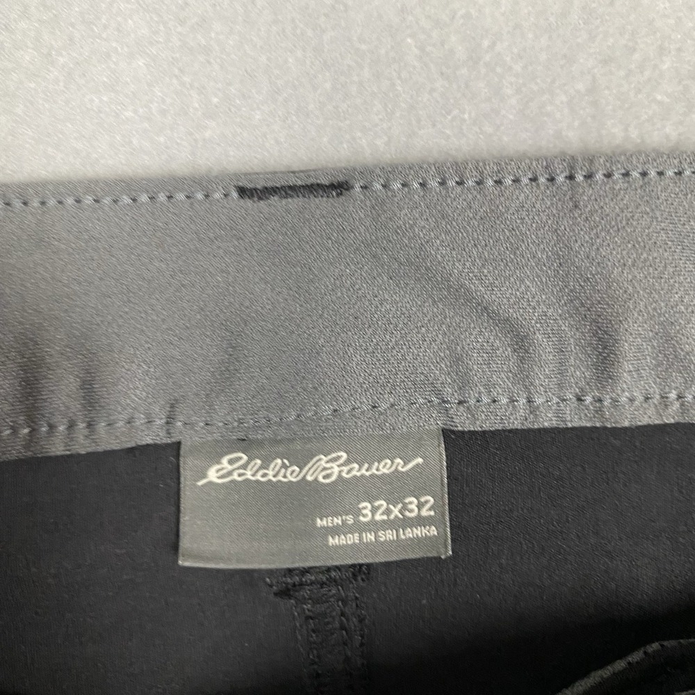 Eddie Bauer Black Convertible Tech Pants Mens Size 32 Hiking Shorts Stretch - Picture 5 of 10